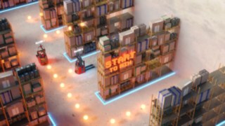 Movimientos automáticos de carretillas automatizadas Linde